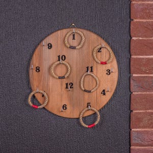 Ring tods outdoor game Wall woden games. Hook and Ring Game. Wall party rooms. Office decor. Outdoor game