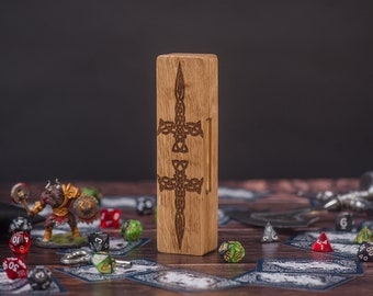 Dice Box Dungeon Dragons/Hero DnD box dice vault/Tabletop Game storage double sword Dungeons Box/Tablet DnD Gift/