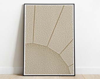 In circuits gold (2024) - Risograph Print Edition (Metallic Gold) - Wall Art - Poster - Limited Edition (x25)