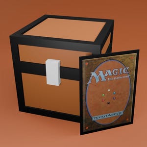 Caja de mazos de Minecraft para MTG con capacidad para más de 210 cartas sin funda (más de 130 con funda simple y más de 85 con funda doble).