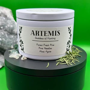 Artemis | Greek Goddess devotional candle