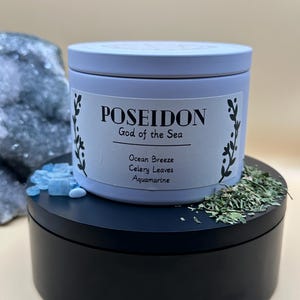 Poseidon | Greek God devotional candle