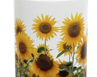 Sunflower Field Coffee Cup Free SHiPPING