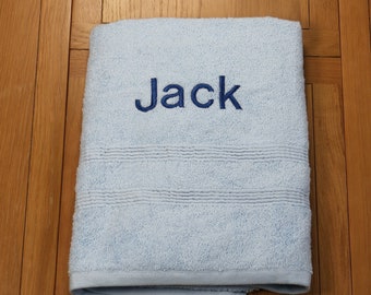Personalised Embroidered Towel Hand, Bath - 500gsm Royal Egyptian Collection with Any Name or Text