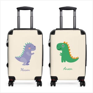 Dinosaur Personalized Suitcase Kids Luggage Set Kids Suitcase Name Gift Custom Suitcase For Boys Toddler Suitcase Boy Kids Carry On T-rex