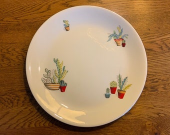 5 Alfred Meakin Cactus Dinner Plates - Rare design from 1950's
