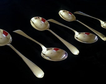 Vintage silver plated A.E Poston spoon set