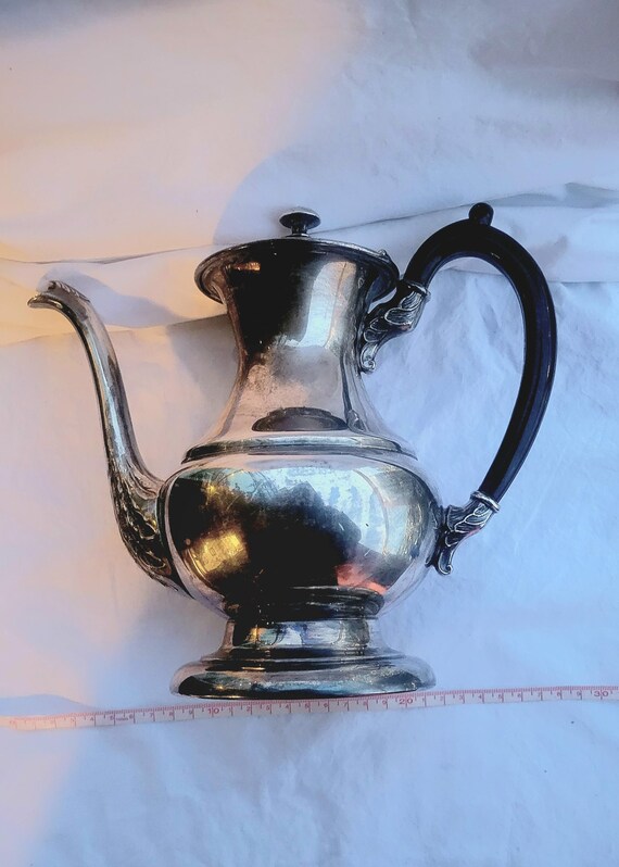 Antique Coffee Pot EP Brass Silver Viking Plate Lead Mounts - Etsy