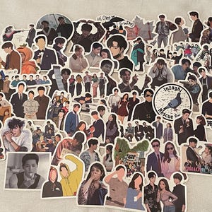 May include: A collection of colorful stickers featuring various characters from the popular South Korean television series "Itaewon Class". The stickers feature a variety of characters, including the main characters, Park Saeroyi, Jo Yi-seo, and Choi Seung-kwon, as well as supporting characters. The stickers are printed on high-quality paper and are perfect for decorating laptops, water bottles, notebooks, and other personal items.