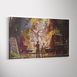 Arcane Jinx and Vi Canvas Print: League of Legends Game Poster