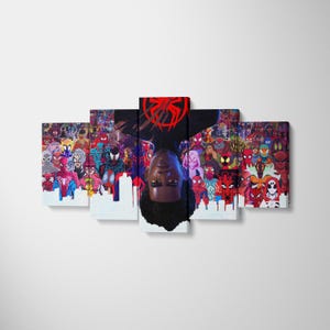 Spiderman, Miles Morales, Spider-Man: Into the Spider-Verse Canvas Poster, Spider-Man Wall Art, High Quality Canvas Print