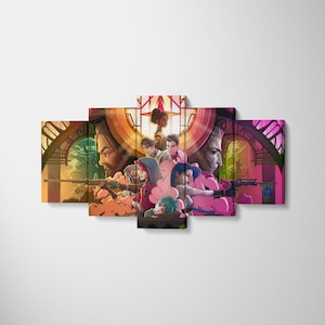 Arcane League of Legends Canvas Print: Jinx and Vi, Game Poster