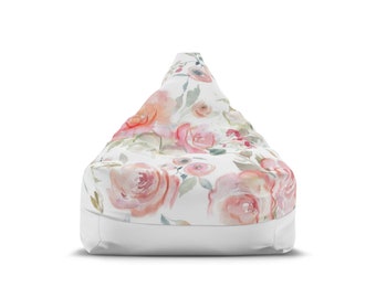 Pink Baby Flower Bean Bag Chair Cover