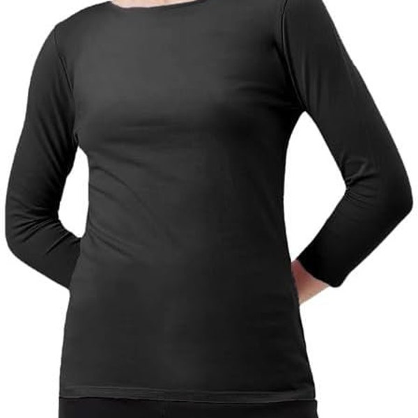 P&R DANCEWEAR LTD - Women Round Neck Long Sleeved Top – Fashionable – Stylish – T-Shirt