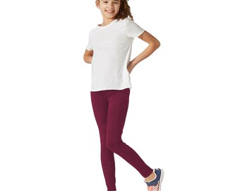 P&R Dancewear LTD New Children Viscose Plain Stretchy Soft Leggings with Elasticated Waist - Casual/Party Wear - Sports/Exercise