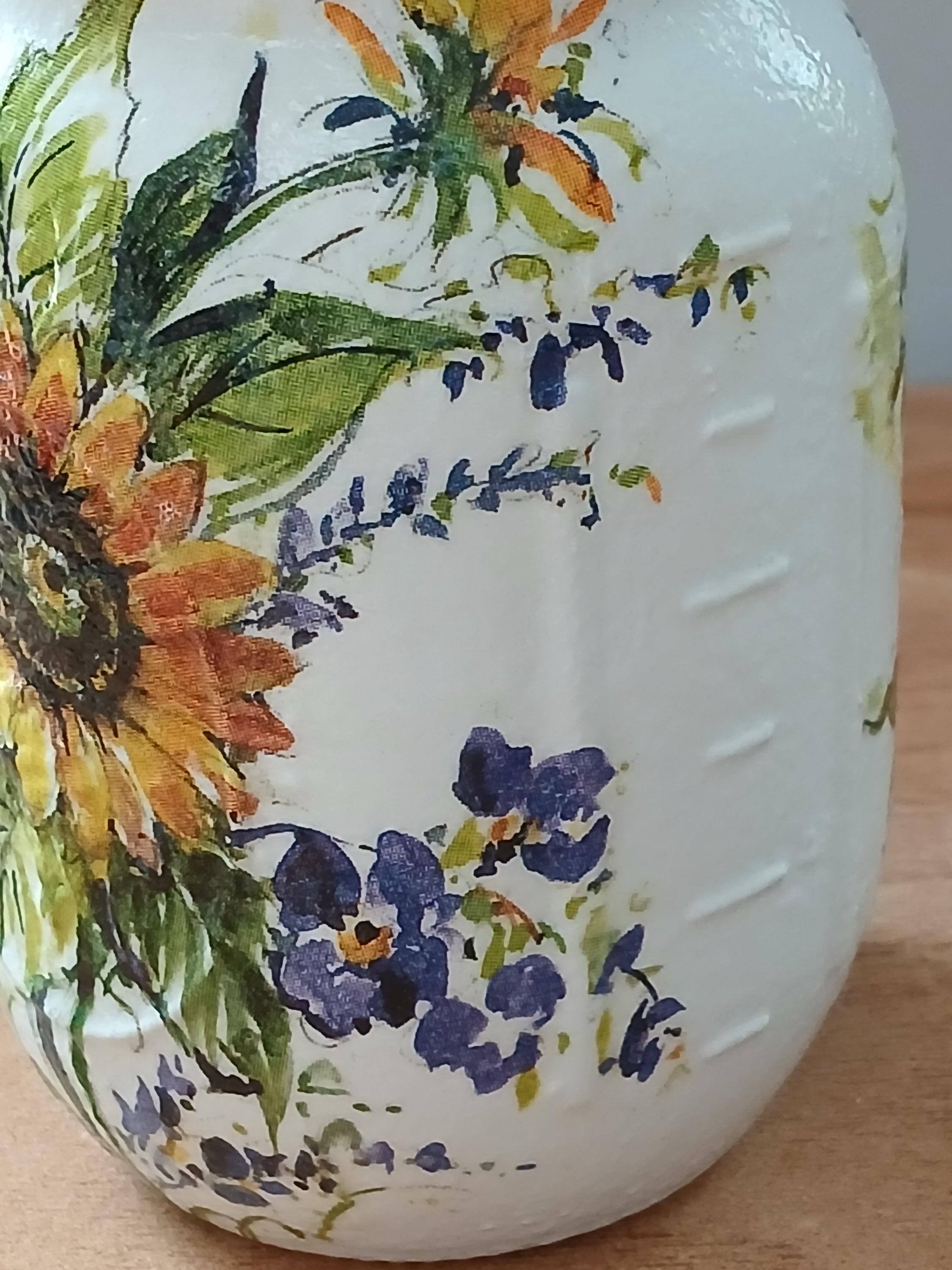 Rustic Refillable Sunflower Rustic Farmhouse Style Mason Jar Soap/lotion Dispenser ...
