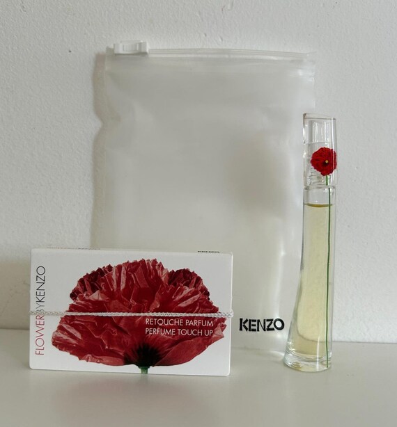 Kenzo Flower Miniature Perfume Set 4ml With Scented Leaf Blotters Rare Collectible Poppy