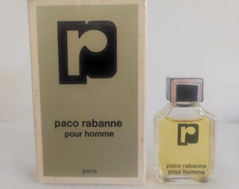 Paco Rabanne pour home perfume miniature (mini perfume) 4ml Eau de Toilette Vintage 1973