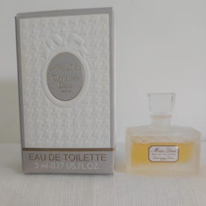 Miss Dior Christian Dior Miniature Eau de Toilette Perfume 5ml Vintage 1990s Rare Hard to Find