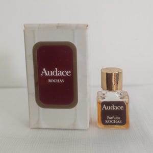Audace Rochas Miniature Perfume Parfum Vintage 1971 Rare Very Hard to Find Box in Very Good Condition
