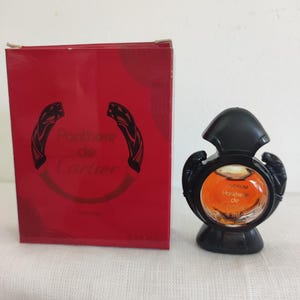 Panthère de Cartier Miniature Perfume 4ml Vintage Parfum with Box Rare Collector's Box