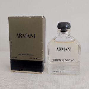 Armani Eau pour Homme Profumo Eau de Toilette in miniatura 10 ml Vintage 1984