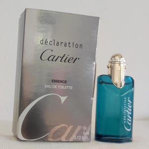Declaration Essence Cartier Miniatura de Perfume  Eau de Toilette 4ml para hombre Vintage 2001