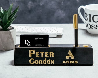 Desk Name Plate, Custom Name Sign, Personalized Wood Desk Name, Customized Desk Name, Executive Personalized Desk Name Plate Wood