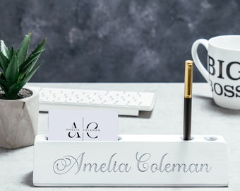Perfect Mom Gift, this Desk Name Plate is Personalized Custom Name Sign Made of Wood With Multiple Colors Available