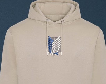 Sudadera bordada de anime, sudadera con capucha bordada de anime, sudadera con capucha de anime, camisa bordada, sudadera con capucha bordada