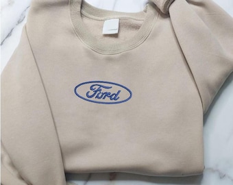Ford Sweater, Embroidered Ford Vintage Hoodie, Ford Motor Company, Vintage Car, Hoodie for Car Enthusiast, Muscle Cars