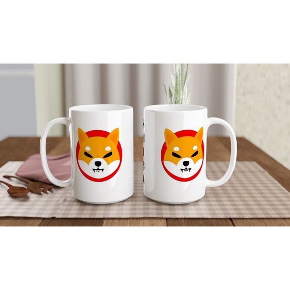 To The Moon Shiba Coin Crypto Meme UFO Shiba Mug Ceramic Mug