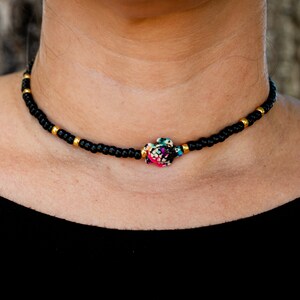 Choker Turtle, Turtle Necklace, Colorful Necklace TurtleBlackChoker