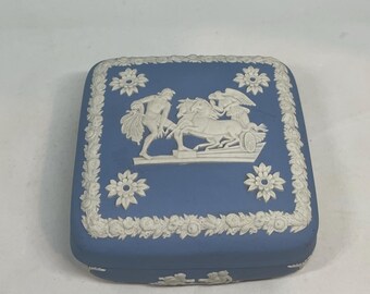 ウェッジウッド、70年代ヴィンテージブルージャスパーウェア