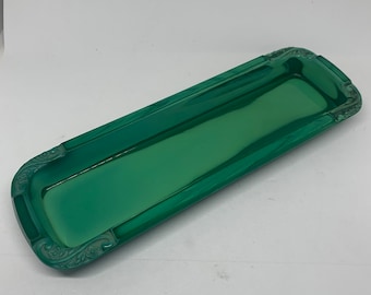 art deco curt schlevogt malachite jewelry tray vanity tray glass