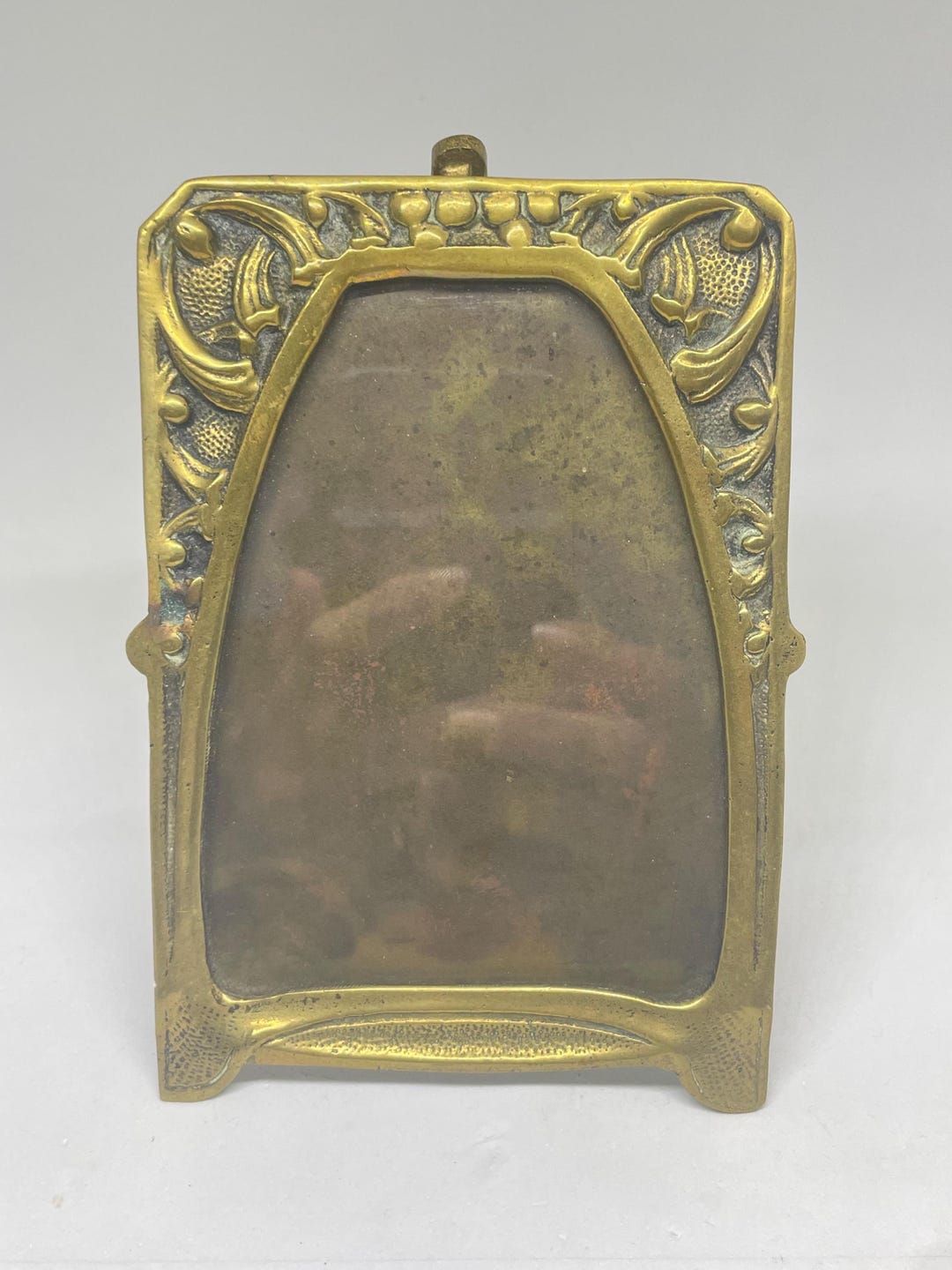 Antique Art Nouveau Brass Picture Frame - Etsy