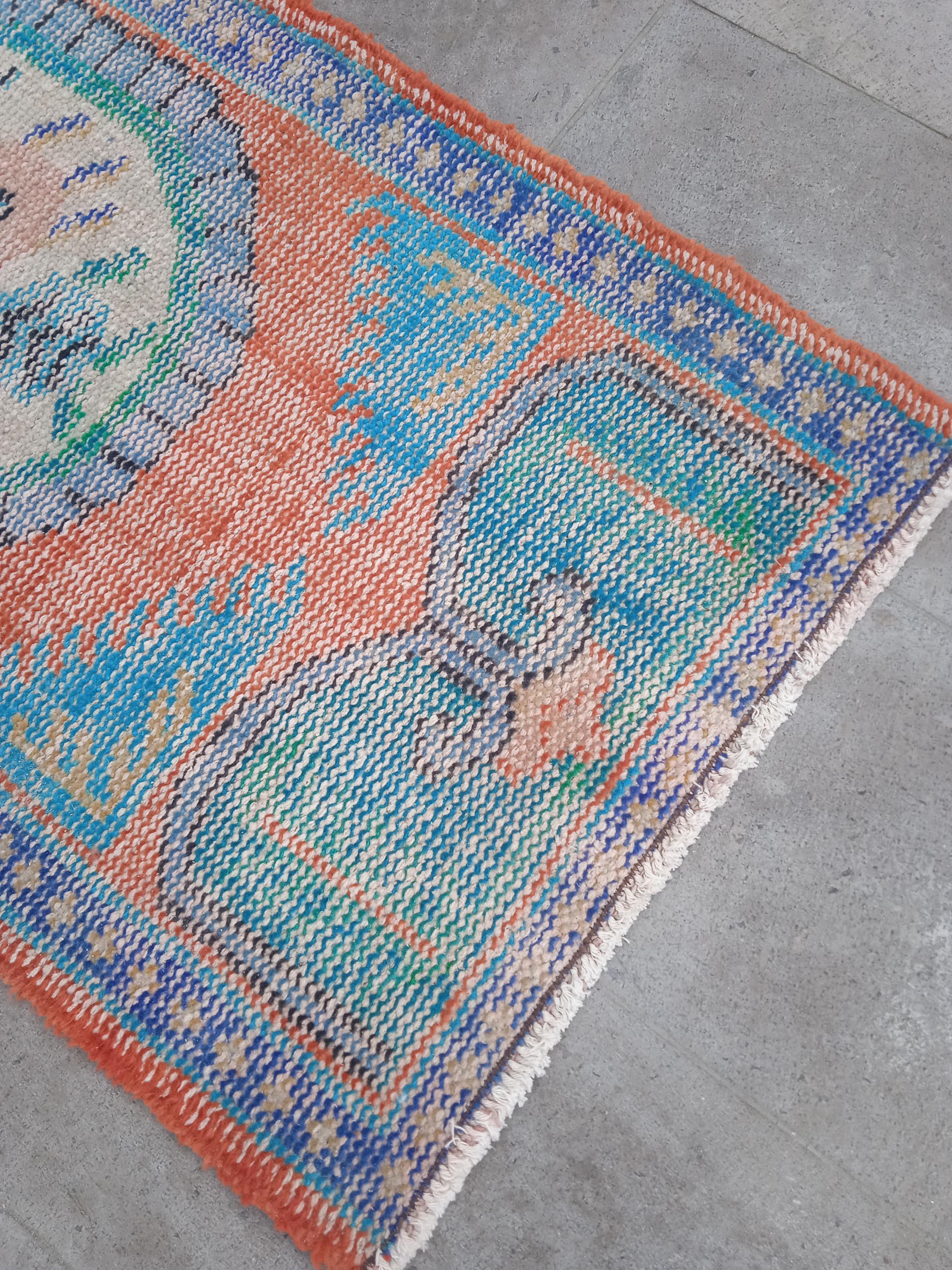 トルコ　ヴィンテージエリアラグ　Turkish Vintage area Rug トルコ ヴィンテージエリアラグ Turkish Vintage area Rug 【公式通販】