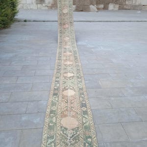2x24 long runner rug, handmade rug, vintage runner rug, turkish runner rug, patchwork runner rug, stair rug hallway rug, 2.0x23.8ft,