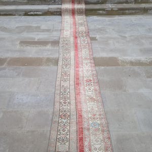 Oushak Runner 20 ft, Long Runner Turkish, 20 21 22 Stair Runner, Rug Runner Vintage, Narrow Runner, 2x20 Runner, 2x21 Runner, 2x22 Runner