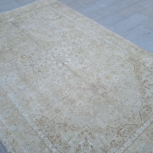 8x10 Persian Rug, Vintage Area Rug, Colorful Rug, Antique Handmade Rug, Old Wool Rug,Bedroom Rug,Original Wool Rug, 7&#39;2x10.8 feet,Large Rug