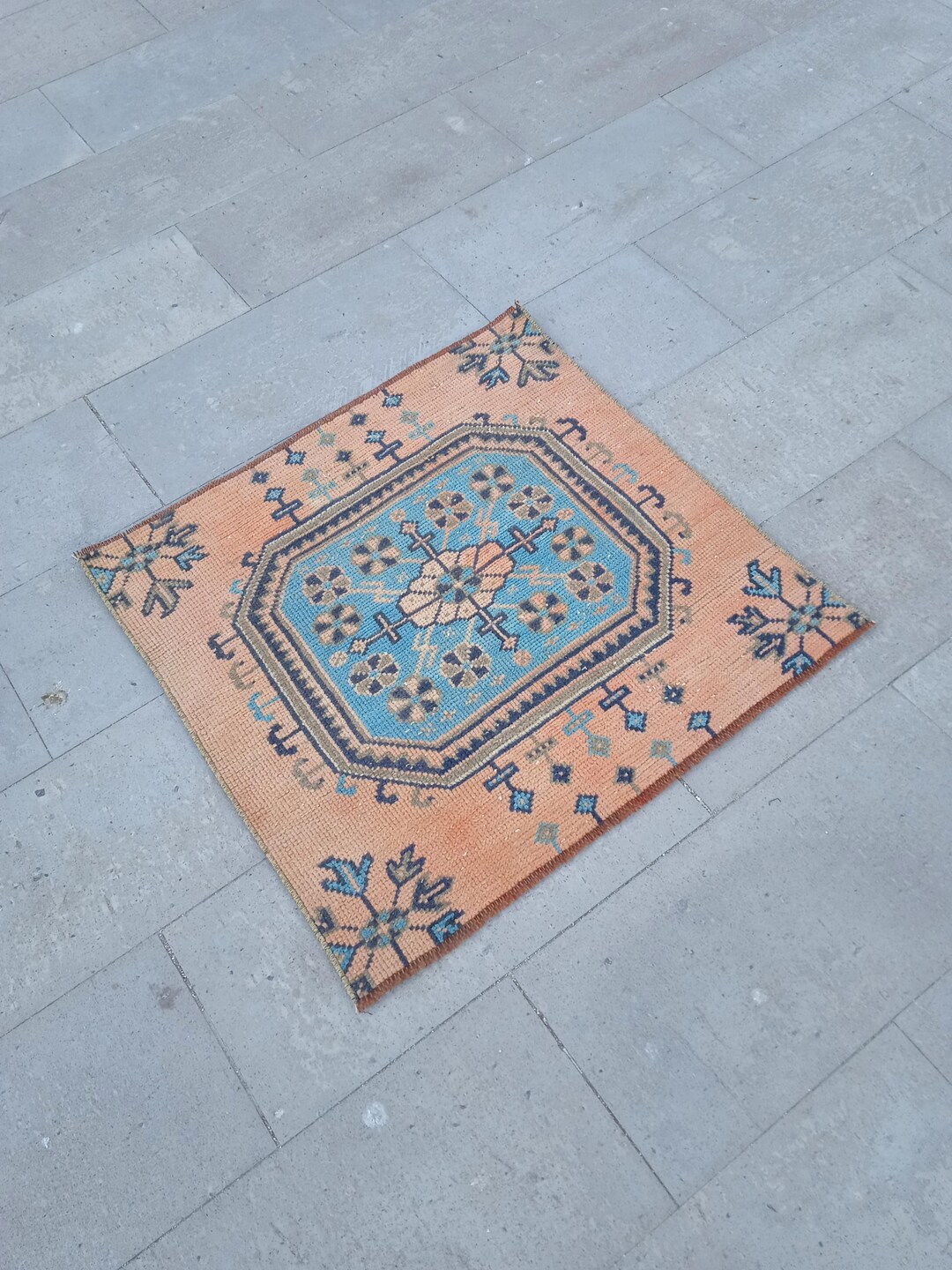 3x3 Rug, 3x3 Small Rug,3x3 Vintage Rug,floor Carpet,door Mat Rug,soft ...