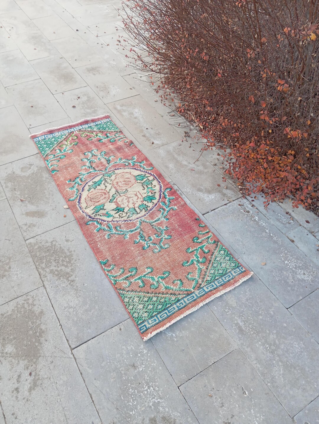 2x5 Rug,2x5 Vintage Rug,small Runner Rug,2x5 Ousak Rug,2x5 Runner Rug ...
