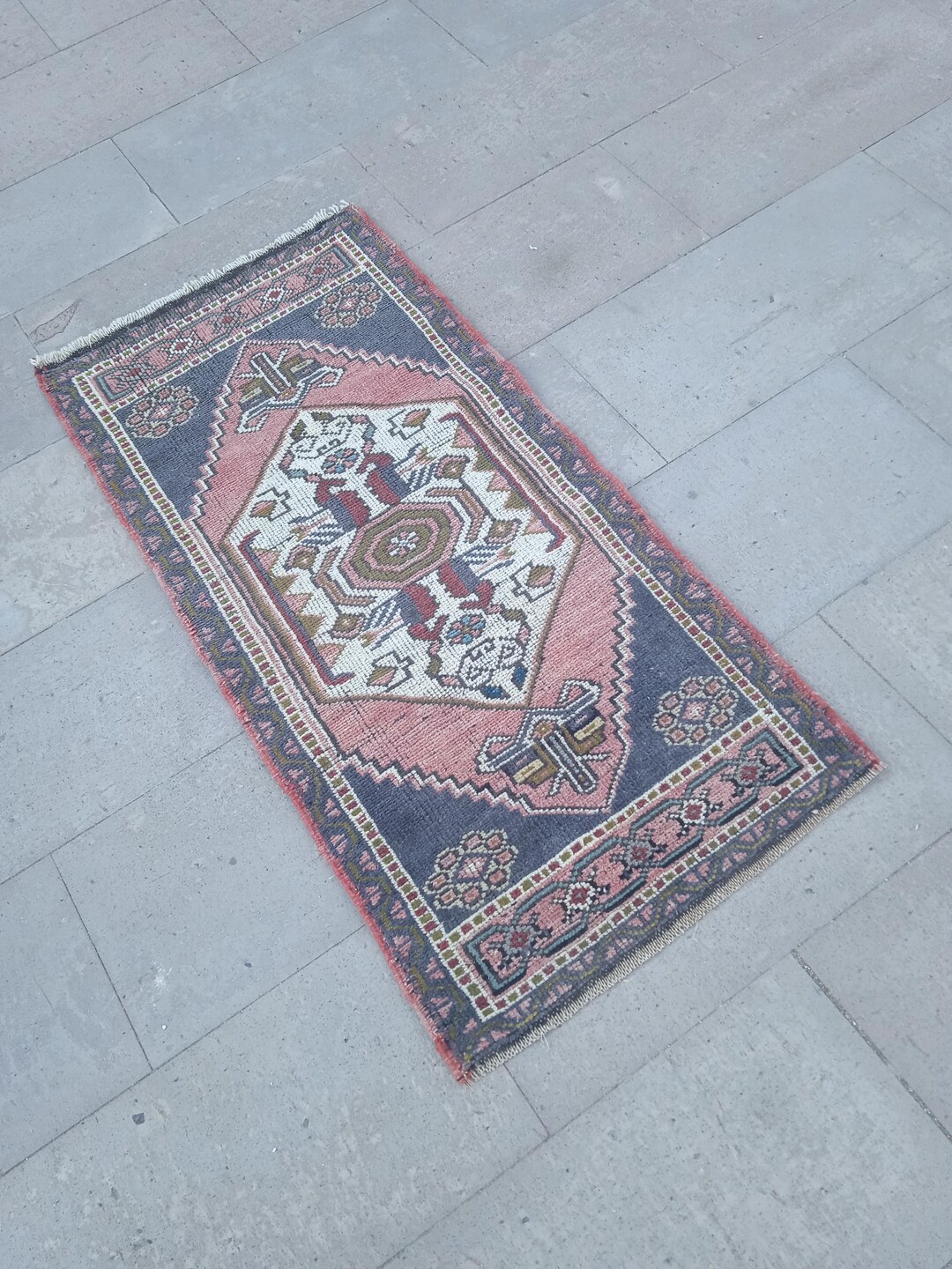 2x4 Turkish Rug, 2x4 Small Rug, 2x4 Pink Rug, 2x4 Vintage Rug, 2x4 Mini ...