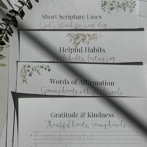 Charlotte Mason-Inspired Copywork Bundle | Handwriting & Scripture Practice
