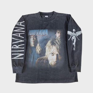 Botas vintage Camiseta Nirvana Desgastada por el sol Cantidad muy limitada