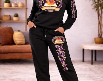 KDFI Official Tracksuit Set | Kingdom Destiny Fellowship International Apparel | Church and Conference Wear | Unisex Hoodie & Sweatpants Set