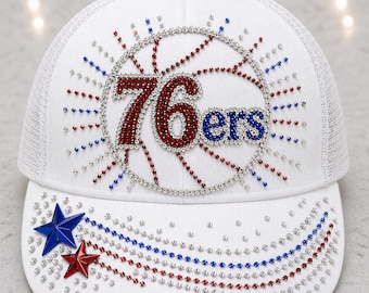 76ers Basketball Burst Custom Philly Inspired Hat