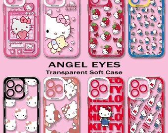 Jolie coque de portable Hello Kitty pour iPhone 15 14 13 12 11 Pro Max