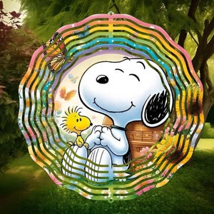 アメリカUSAガーデンウィルリギッグピーナッツスヌーピー風車型庭飾りビンテージ Snoopy Gardening - Etsy