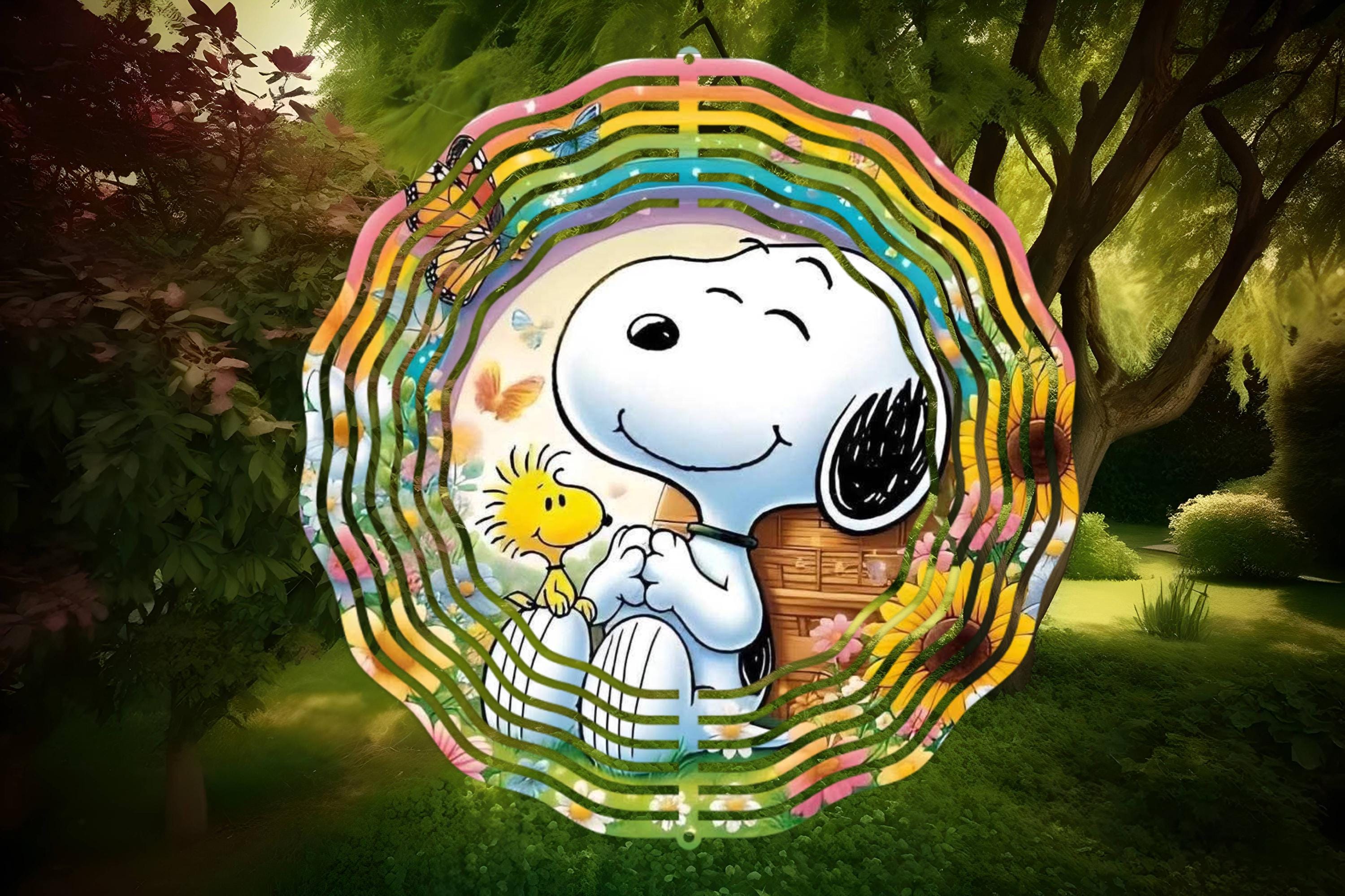 Snoopy and Woodstock Wind Spinner, Garden, Yard, Lawn Decoration